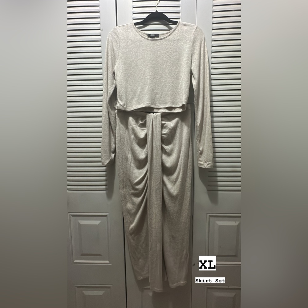XL Skirt Set Nude Warm Fabric SUMMER SALE